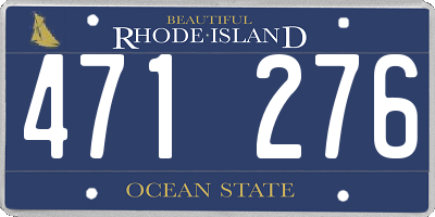 RI license plate 471276