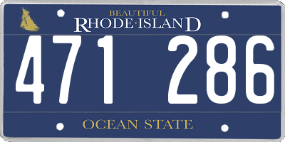 RI license plate 471286