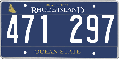 RI license plate 471297