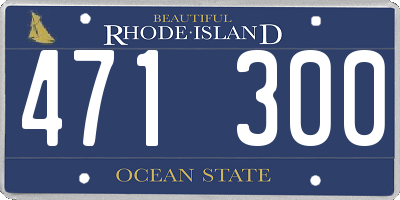 RI license plate 471300