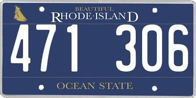 RI license plate 471306