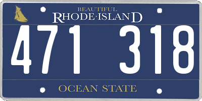 RI license plate 471318