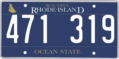 RI license plate 471319