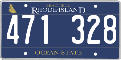 RI license plate 471328