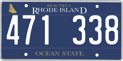 RI license plate 471338