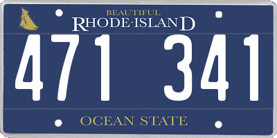 RI license plate 471341