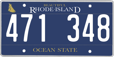 RI license plate 471348