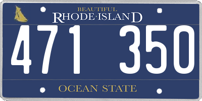 RI license plate 471350