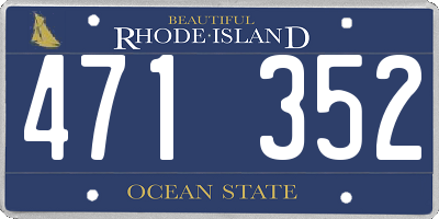 RI license plate 471352