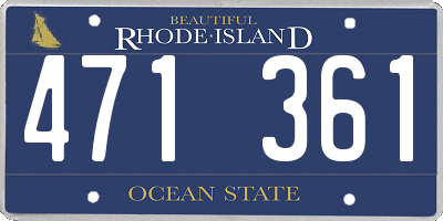 RI license plate 471361