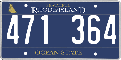 RI license plate 471364