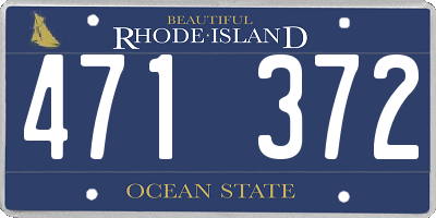 RI license plate 471372