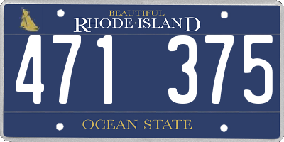 RI license plate 471375