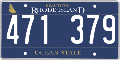 RI license plate 471379
