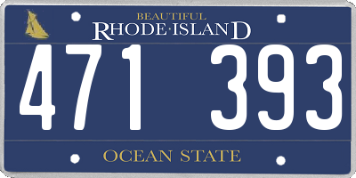 RI license plate 471393