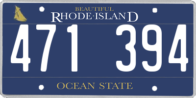 RI license plate 471394