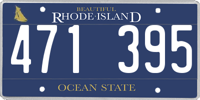 RI license plate 471395