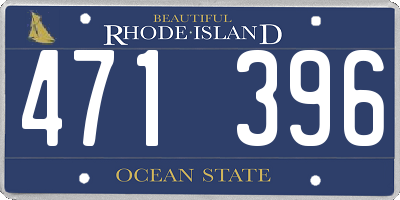 RI license plate 471396