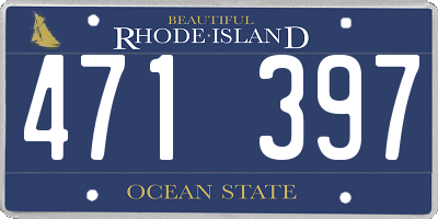 RI license plate 471397
