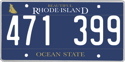 RI license plate 471399