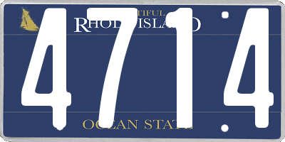 RI license plate 4714