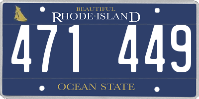 RI license plate 471449