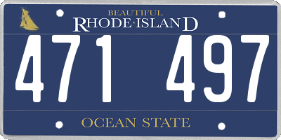 RI license plate 471497