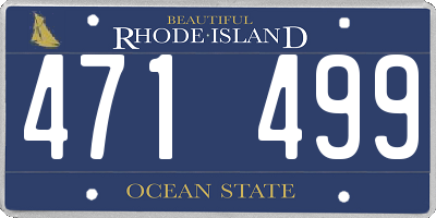 RI license plate 471499
