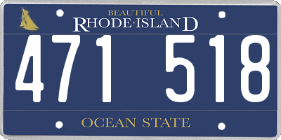 RI license plate 471518