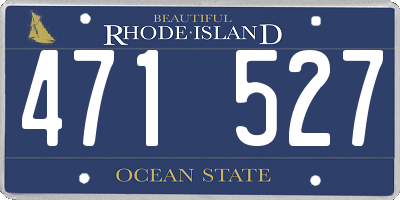 RI license plate 471527
