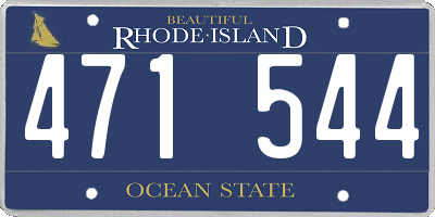 RI license plate 471544