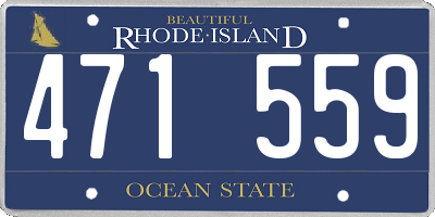RI license plate 471559