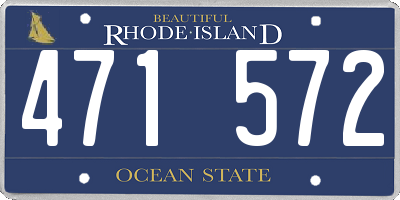 RI license plate 471572