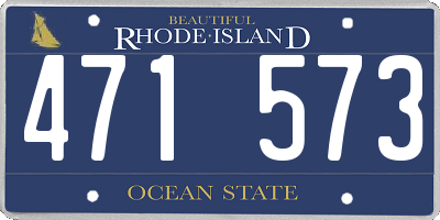 RI license plate 471573