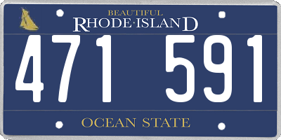 RI license plate 471591