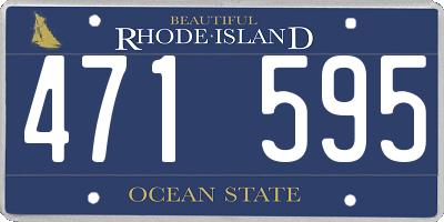RI license plate 471595