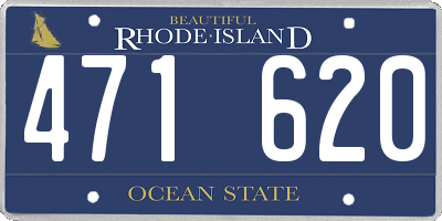 RI license plate 471620