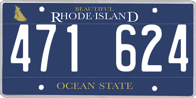 RI license plate 471624