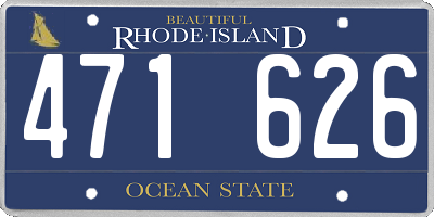 RI license plate 471626