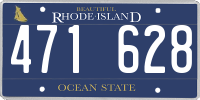 RI license plate 471628