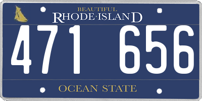 RI license plate 471656
