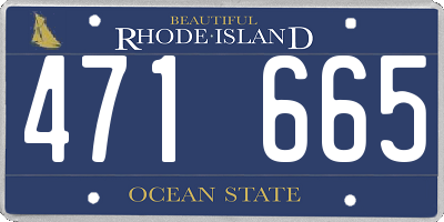RI license plate 471665