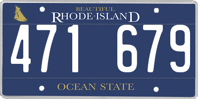 RI license plate 471679