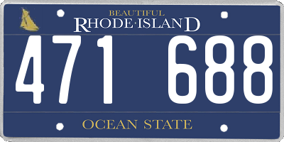 RI license plate 471688