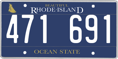 RI license plate 471691