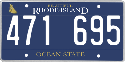 RI license plate 471695