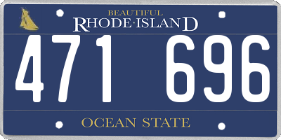 RI license plate 471696