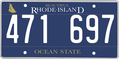 RI license plate 471697