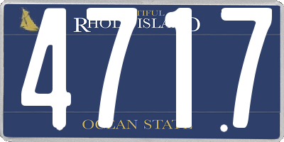 RI license plate 4717