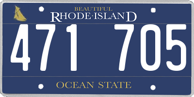 RI license plate 471705